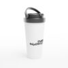 EMBRACE IMPERFECTION - White 15oz Stainless Steel Travel Mug